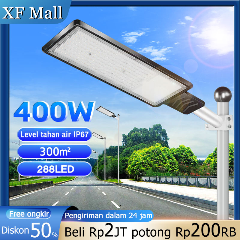 Jual 【Garansi 10 tahun】 Lampu jalan PJU LED Ready Stock 400W cobra