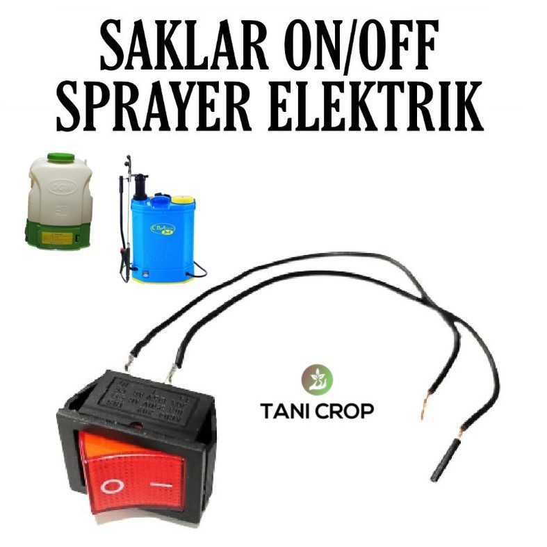 Jual Saklar Switch Tombol On Off Sprayer Elektrik Knapsack Tangki 2 Pin ...