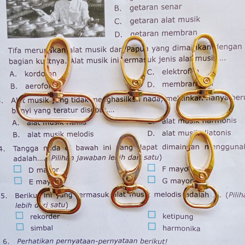 Jual (per biji) kait tas tebal import ( emas muda) | Shopee Indonesia