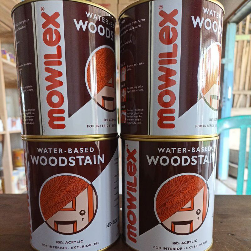 Jual Mowilex Woodstain Pewarna Kayumowilex Woodstain Water Based Campuran Air Bersih Shopee 4033