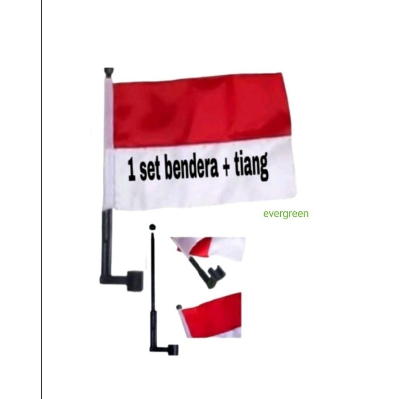 Jual Bendera Motor Tiang Bendera Tiang Merah Putih Untuk Motor Bendera Spion Shopee Indonesia