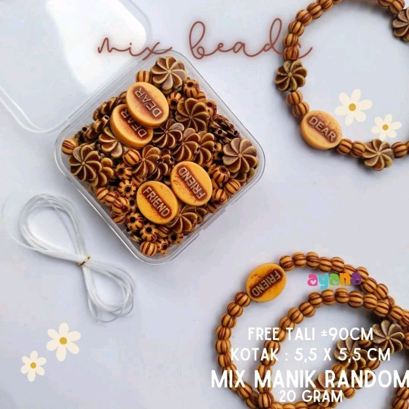 Jual Mini Mix Box Beads Beragam manik dalam satu wadah kecil | Shopee ...