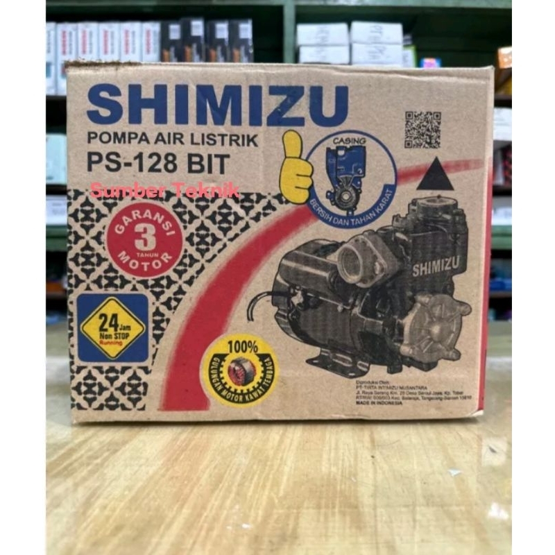 Jual Pompa Air Shimizu PS 128 bit Non Auto Original 100% Garansi Resmi ...