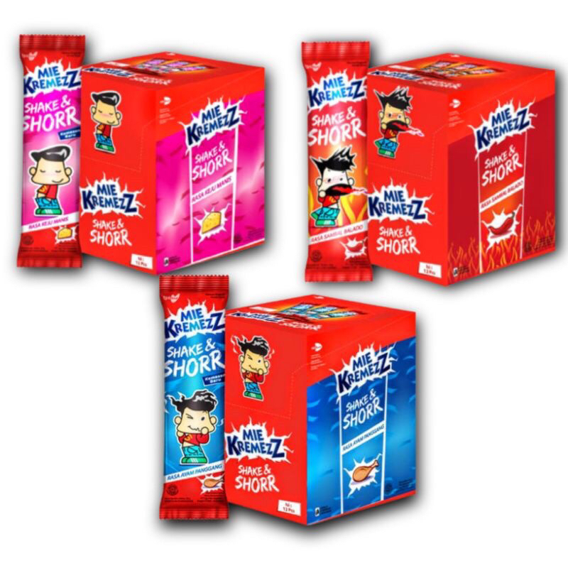 Jual Mie Kremezz Shake And Shorr 1 Box Isi 201 Bungkus 16gr Mi Shor Mie Kremes Shopee Indonesia 5097