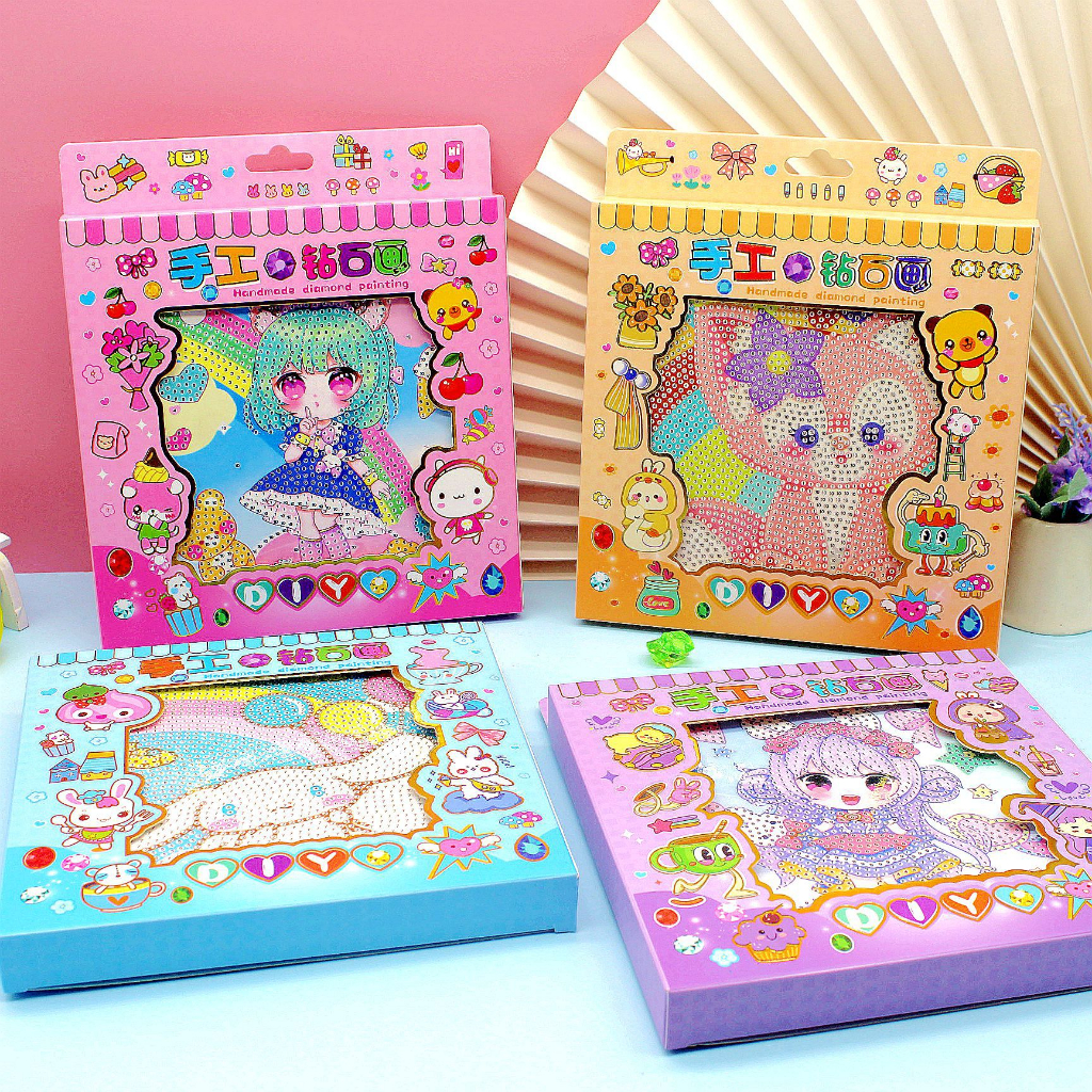 Jual NEW DIAMOND PAINTING ANIME GIRL SANRIO SERIES FRAME BINGKAI