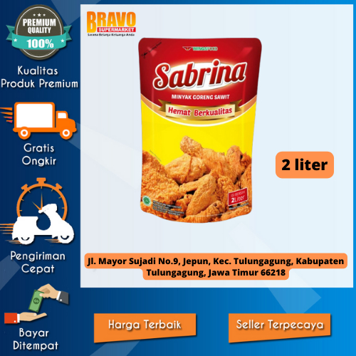 Jual Bravo Supermarket Tulungagung - Minyak Goreng Sabrina 2 liter