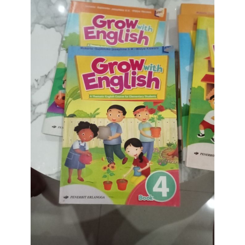Jual buku grow with English bahasa Inggris kelas 4 SD Erlangga | Shopee ...
