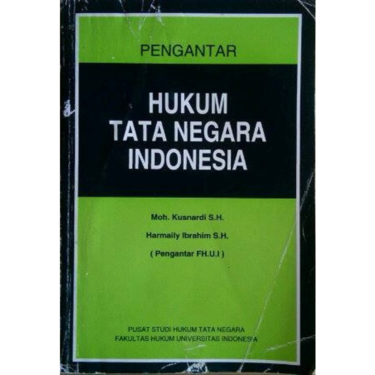 Jual BUKU PENGANTAR HUKUM TATA NEGARA INDONESIA - KUSNARDI | Shopee ...