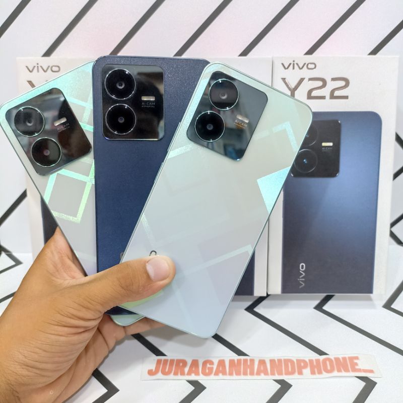 Jual Vivo Y22 6/128GB + 4/64GB Hp Second Seken Bekas Fullset Shopee