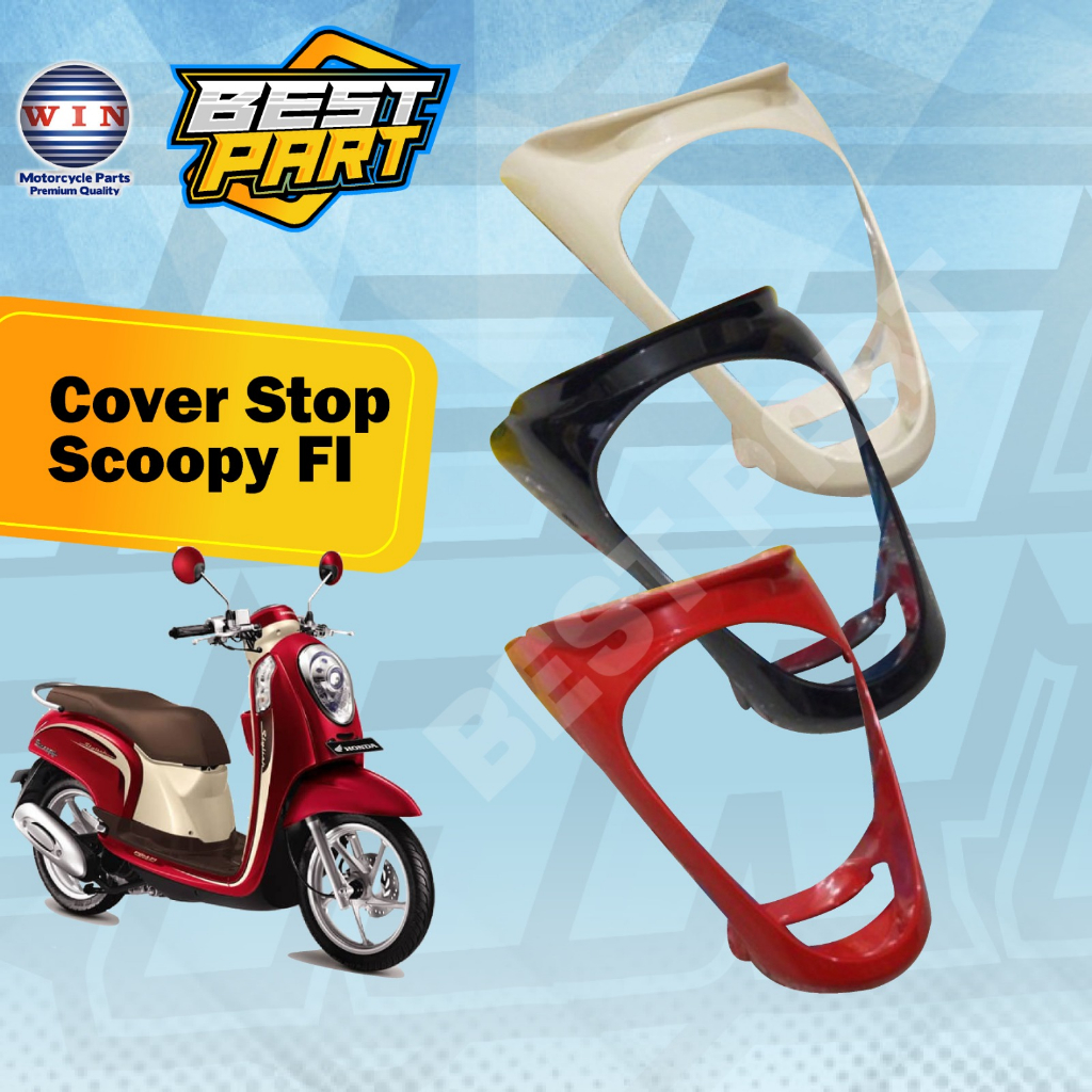 Jual Tutup Lampu Belakang Sambungan Body Belakang Scoopy Fi Merk Win Cover Stop Scoopy Fi