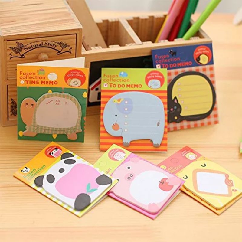 Jual Kertas memo karakter mini / sticky notes karakter | Shopee Indonesia
