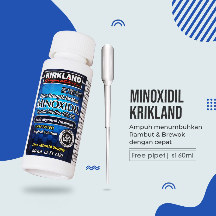 Jual Minoxidil Kirkland Penumbuh Brewok Alis Kumis And Rambut Botak Free