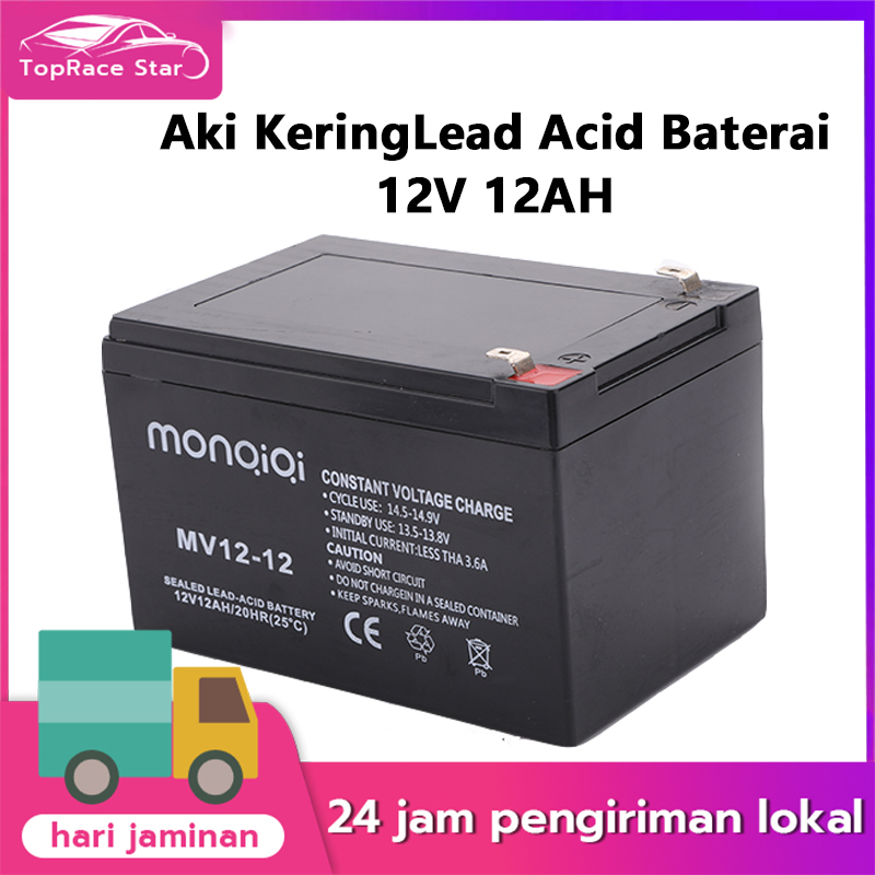 Aki Kering Sinleader Original 12V 8AH 12V 12AH Baterai Accu Tangki Alat Semprot Sprayer Elektrik 12 Volt 12Ampere Hour