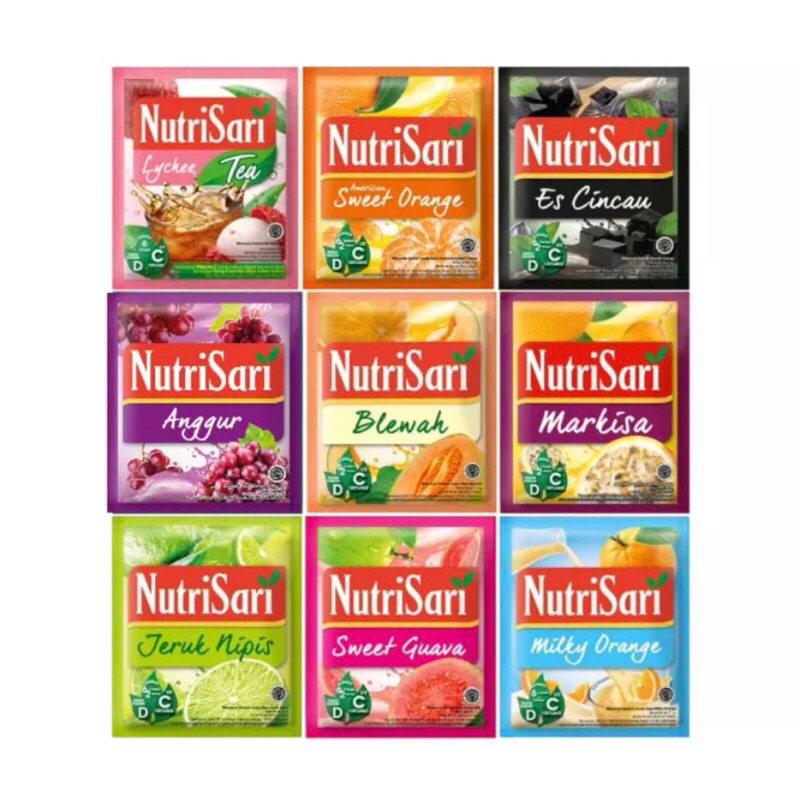 Jual Nutrisari Sachet All Varian Pcs Shopee Indonesia