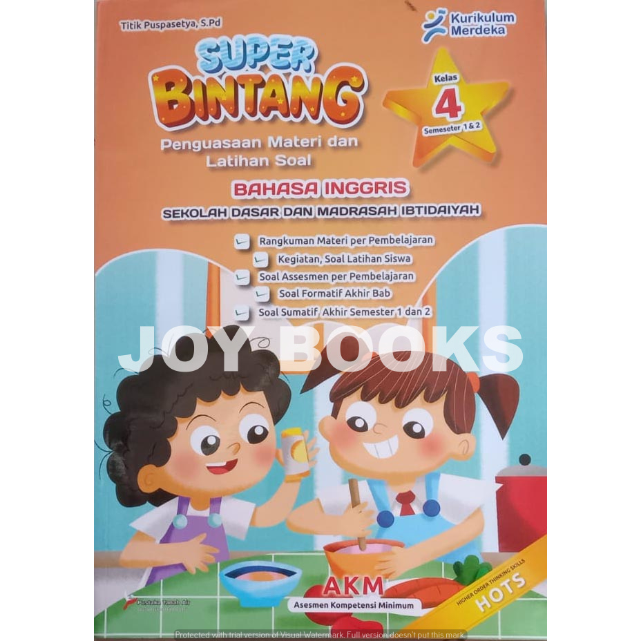 Jual BUKU SD / MI KELAS 4 SUPER BINTANG BAHASA INGGRIS KURIKULUM MERDEKA /  BUKU SOAL / BUKU PENDAMPING / AKM | Shopee Indonesia