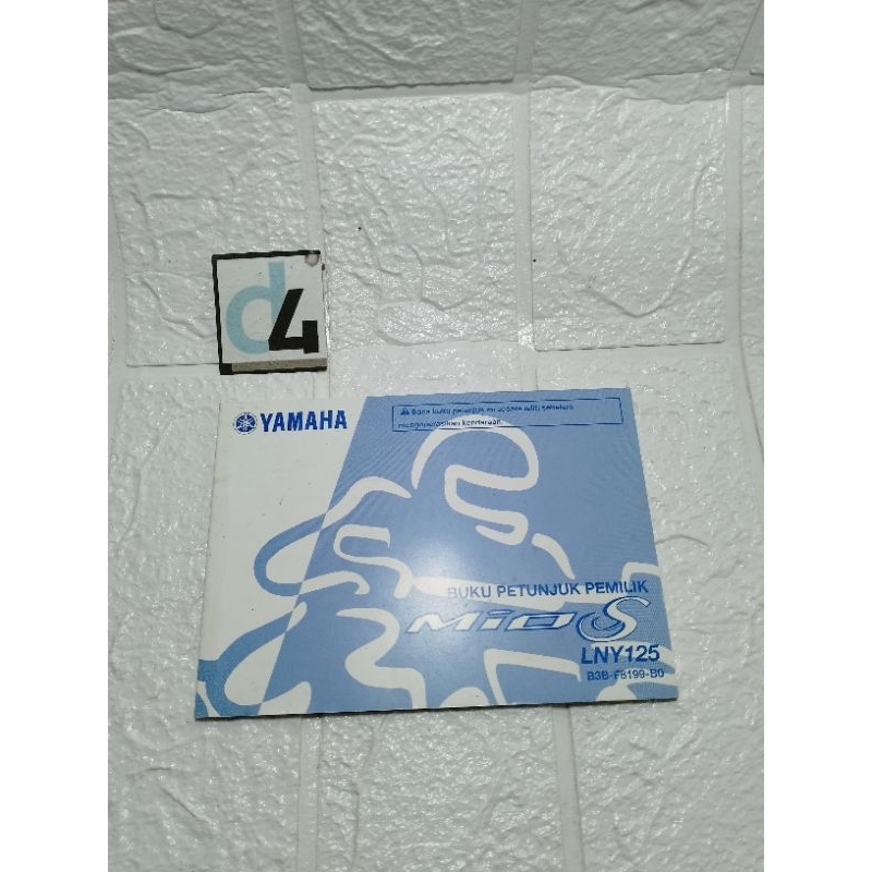 Jual Buku Petunjuk Pemilik Yamaha Mio S Original | Shopee Indonesia