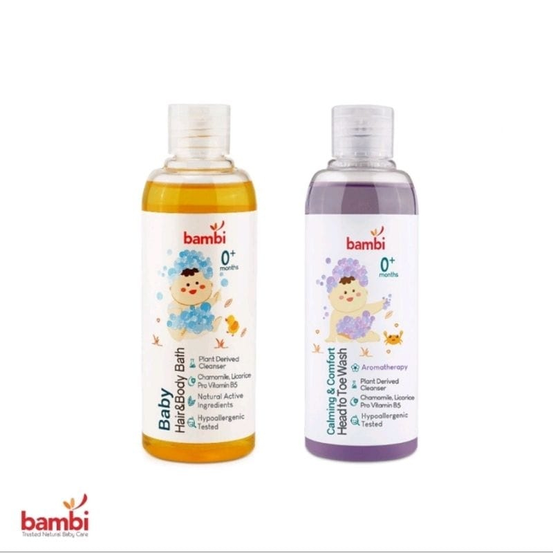Jual Bambi baby Hair and Body Bath 2 in 1 200 ml sabun dan shampoo bayi