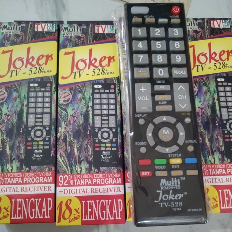 Jual Remote tv universal Joker multi remot led lcd digital receiver