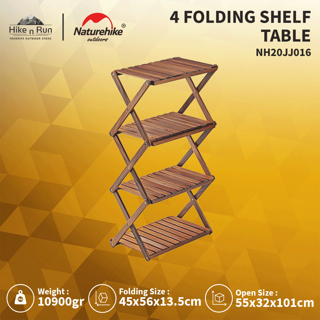 Jual Naturehike Meja Rak Camping Lipat NH20JJ016 Folding Shelf Table ...