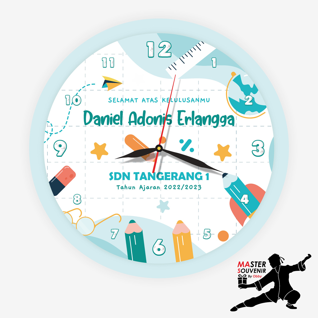 Jual JAM MEJA CUSTOM | SOUVENIR GRADUATION ANAK | Shopee Indonesia