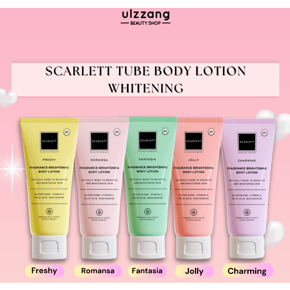 Jual SCARLETT Body Lotion Whitening Body Lotion Tube 180ml Shopee