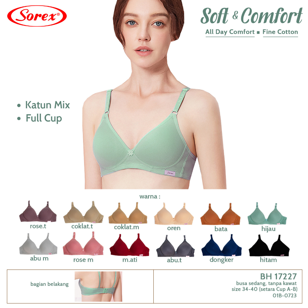 Bh sorex 18190 Bra tanpa kawat Bra broklat cantik Bunga2 elegan Simple  Harga : 29.900✨ #shopingalesha