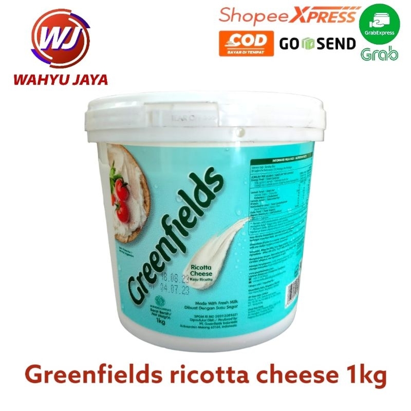 Jual Greenfields Ricotta Cheese 1kg Shopee Indonesia