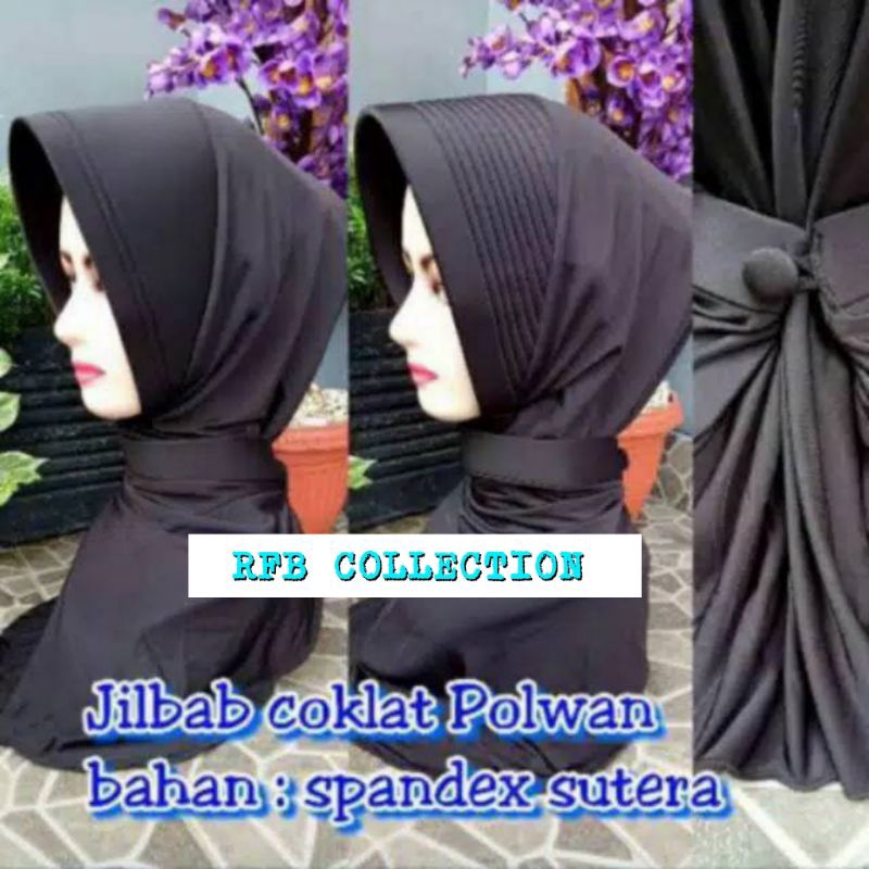 Jual Rfb Jilbab Dinas Coklat Hitam Polwan Security Dishub Navy Biru