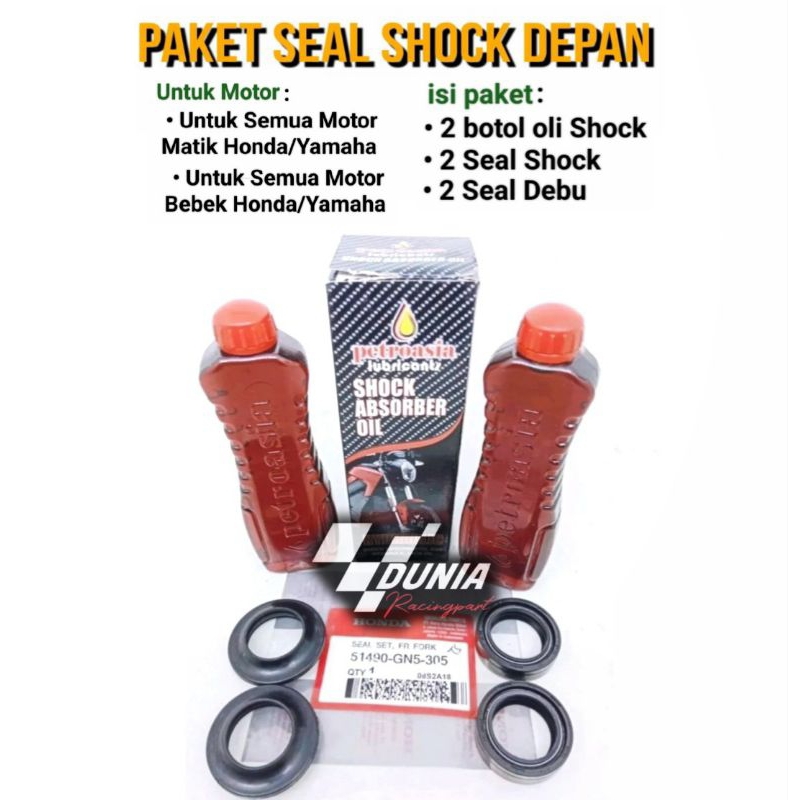 Jual Oli Shock Depan Plus Seal Shock Vario Beat Supra Scoopy Shopee