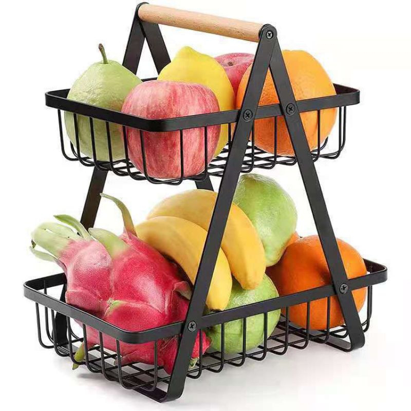 Jual RAK ESTETIK 2 TINGKAT BESI GAGANG KAYU | Shopee Indonesia