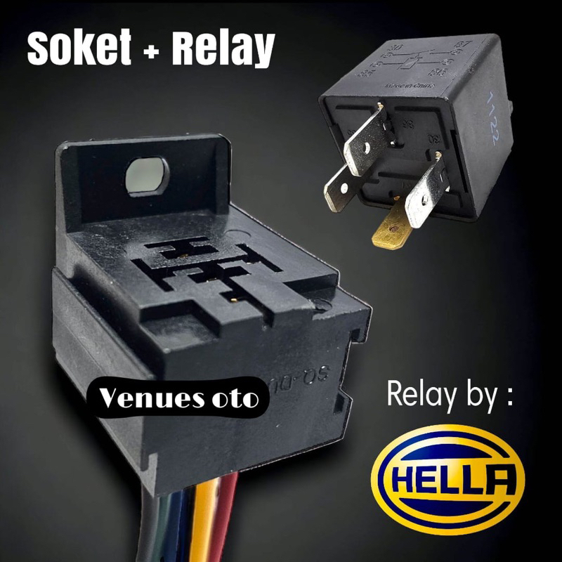 Jual Soket Rumah Relay + Relay Original BOSCH / HELLA Shopee Indonesia