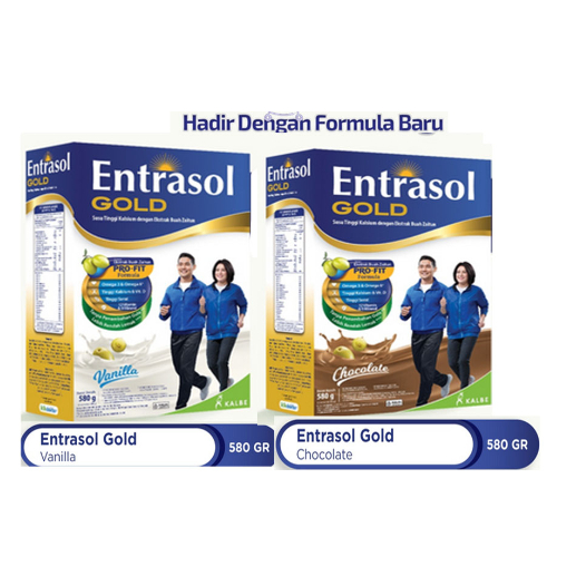 Jual Entrasol Gold Vanila/Coklat 580gr | Shopee Indonesia