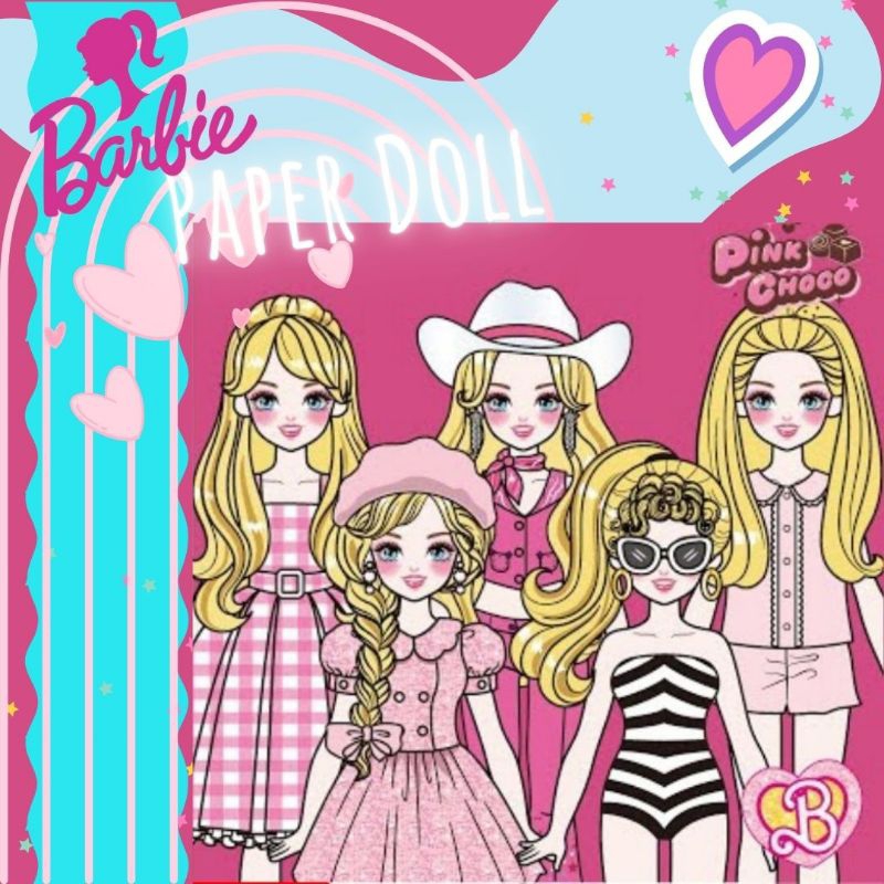 Jual BARBIE MAINAN KERTAS BARBIE PAPER DOLL VIRAL BARBIE TERMURAH BP