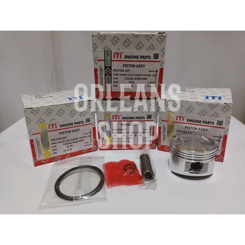 Jual PISTON KIT KVB VARIO 110 KARBU VARIO TECNO 110 ITI SEHER KIT