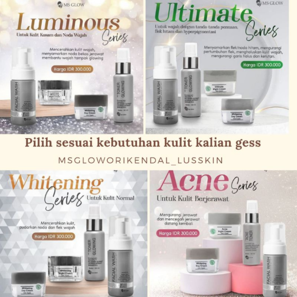 Jual MS GLOW PAKET SKINCARE | Shopee Indonesia
