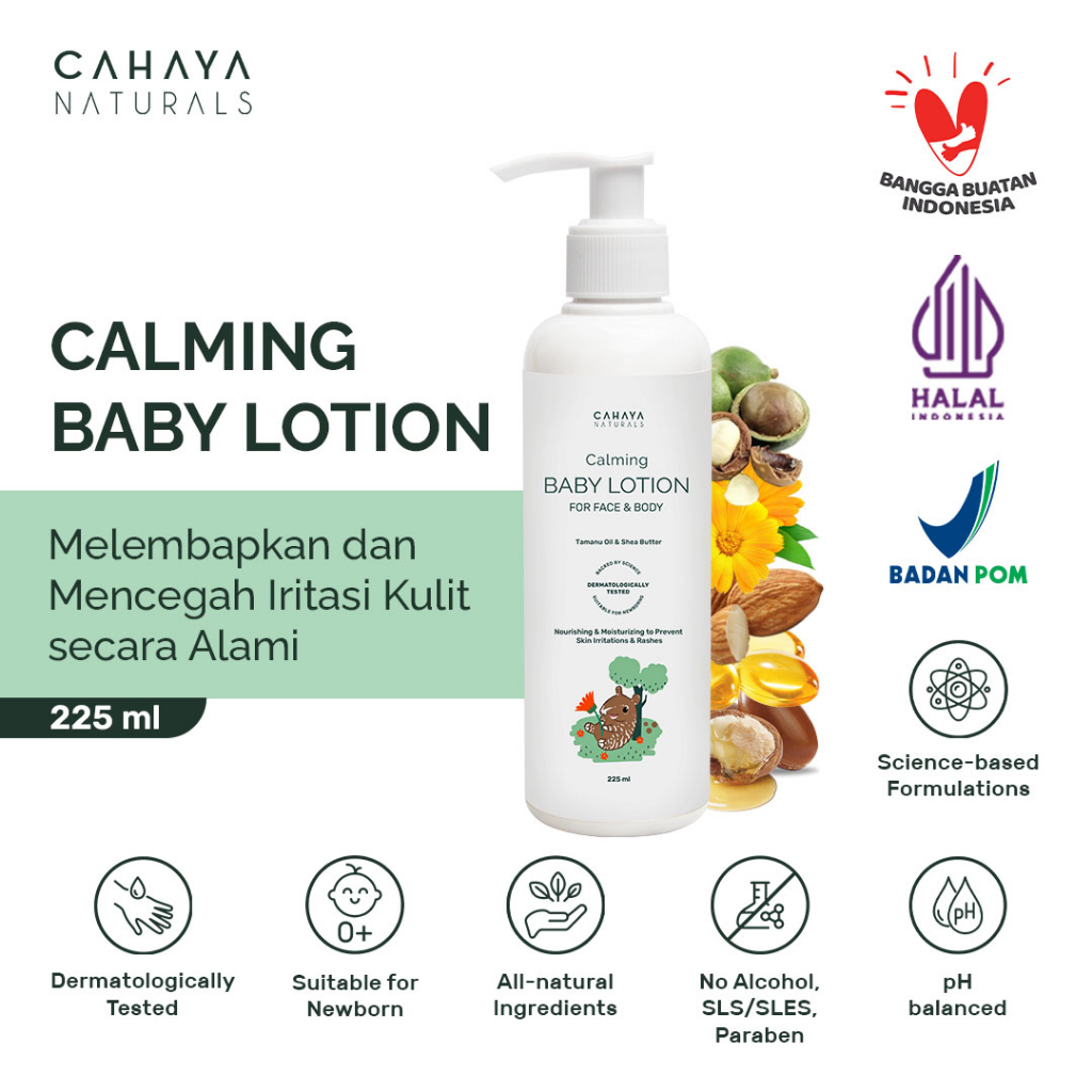Jual Calming Baby Lotion (Sensitive Skin & Eczema) 225ml Cahaya