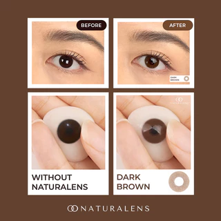 Naturalens Dark Brown Softlens BioMoist (1PC/SEBELAH) Contact Lens (0 sd -10) / Soft Lens / Lensa Kontak / Soflen / Softlen / Soflens normal minus / Softlense / Lensa mata