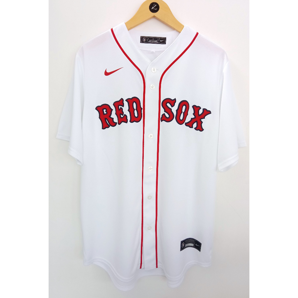 Jual jersey baseball mlb original Boston Red Sox white brand new with ...