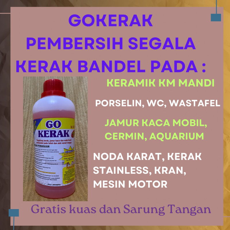 Jual Botol Go Kerak Pembersih Kerak Kamar Mandi Sangat Kuat Tidak