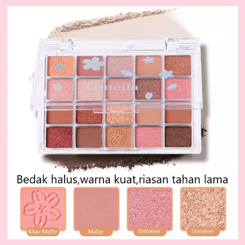 Jual Lameila 5190 Eyeshadow Palet 20 Warna Waterproof dan Tahan Lama