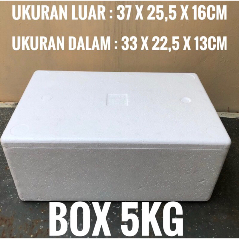 Jual Box Styrofoam 5kg / Box foam / Box Packing / Box Frozen Food