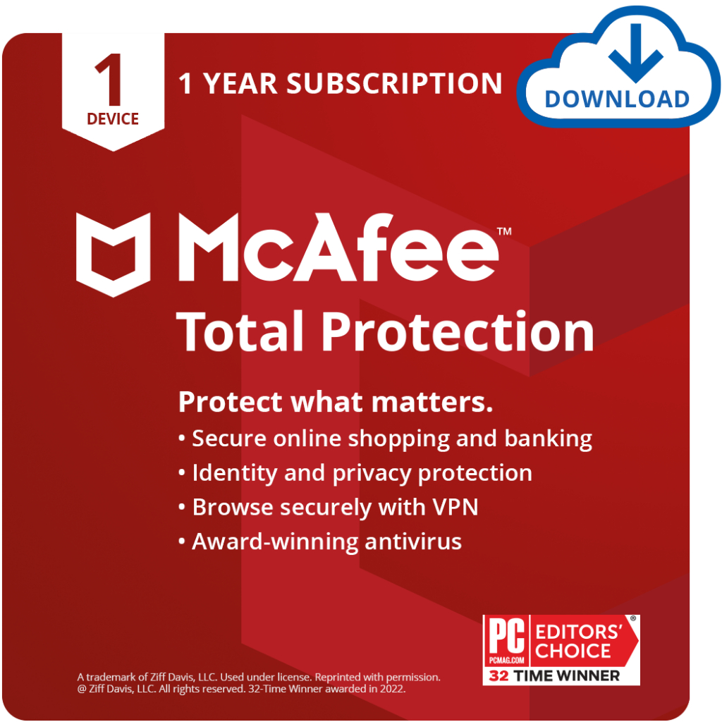 Software Antivirus McAfee Total Protection 1 Perangkat-image