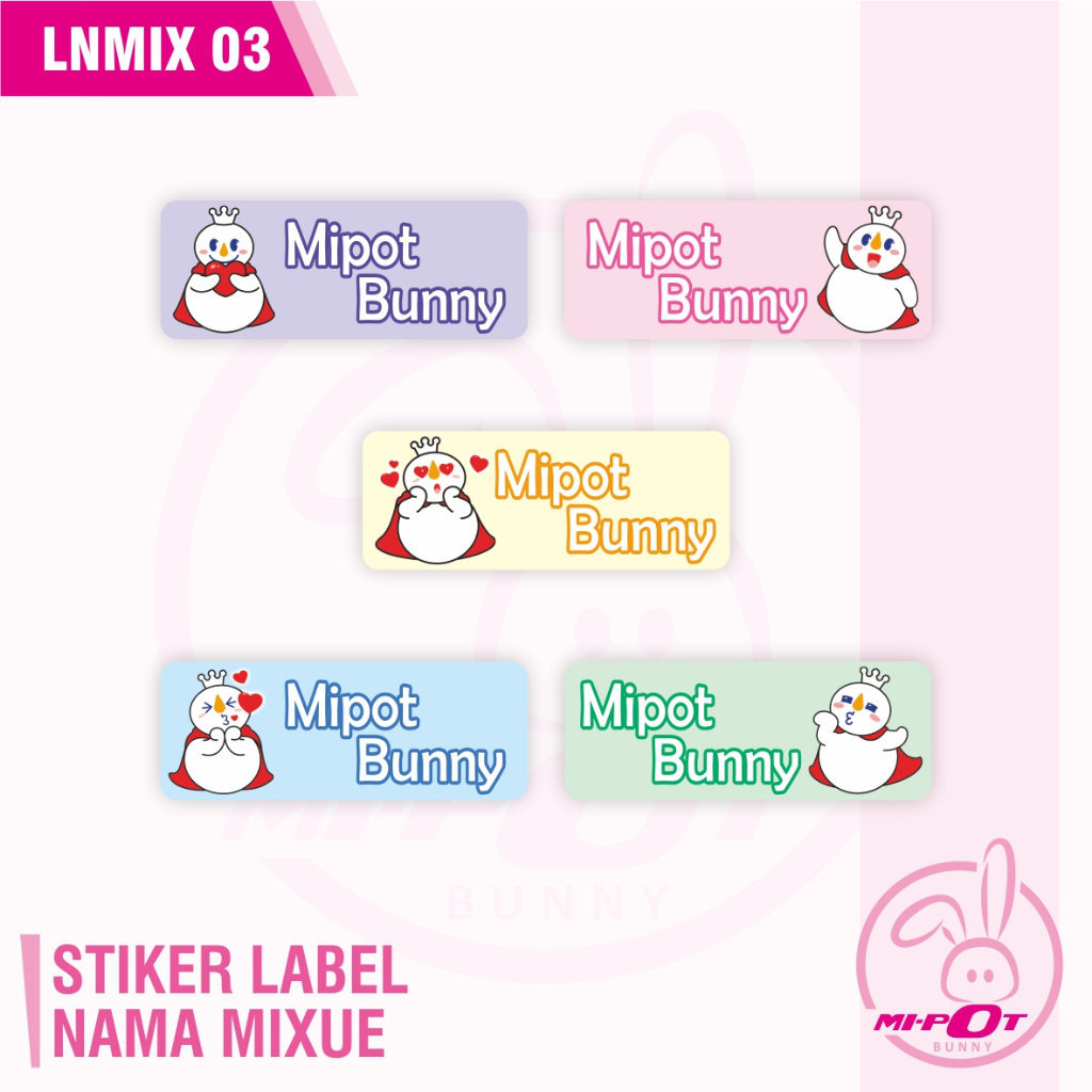 Jual STIKER LABEL NAMA - MIXUE 03 | Shopee Indonesia