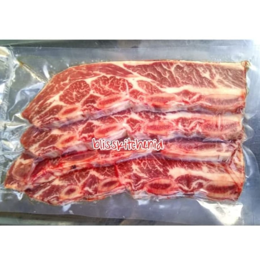 Jual Iga Sapi US Chuck Short Ribs Bonein Beef Kalbi/Galbi 1Cm Marbling ...