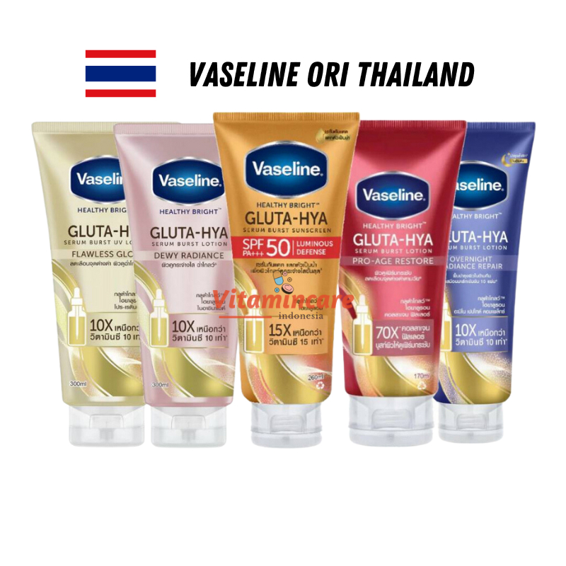 Jual [READY] VASELINE GLUTAHYA SERUM LOTION ORIGINAL THAILAND VASLINE HYA THAI Shopee Indonesia