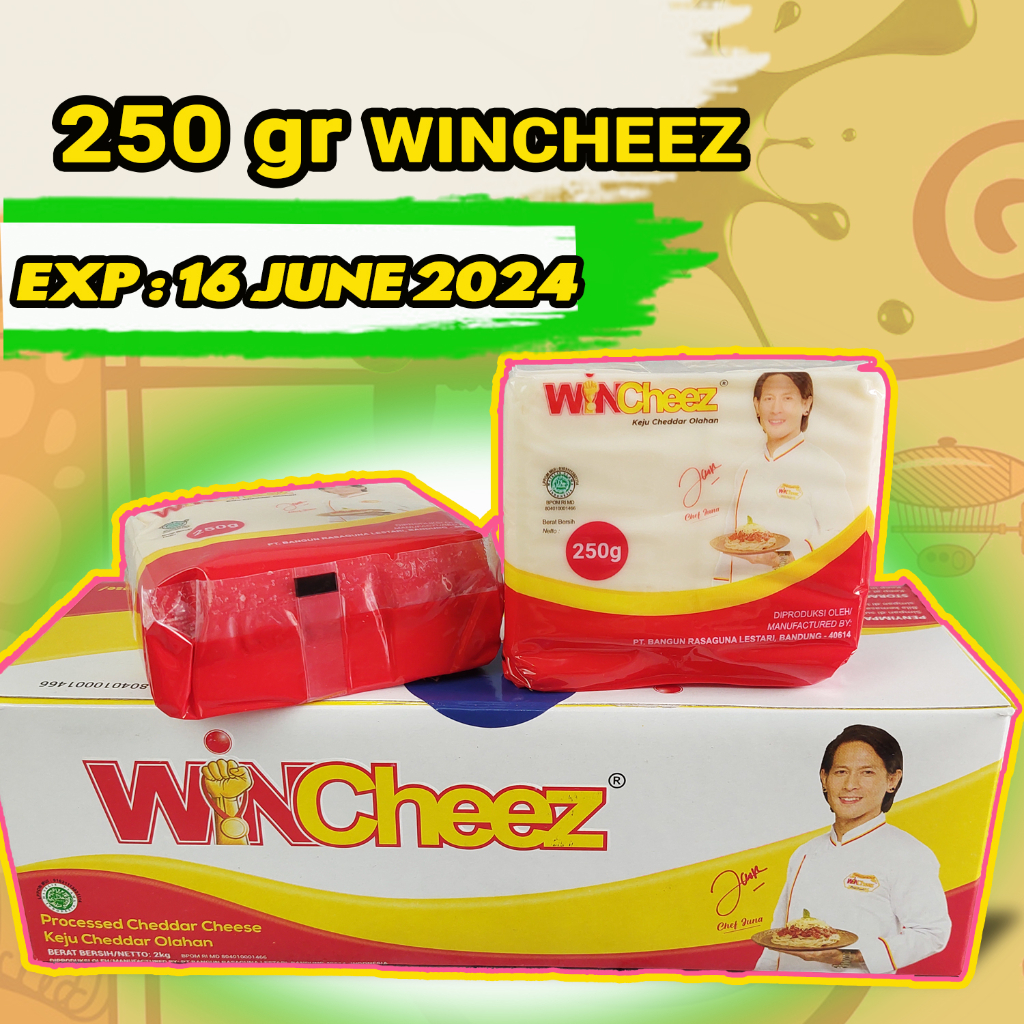 Jual WINCHEEZ 250 GR KEJU - KEJU CHEDDAR 250 GRAM REGULER JUNA | Shopee ...