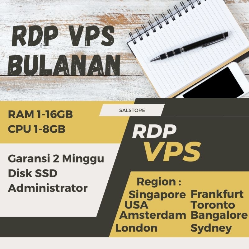 Jual VPS RDP BULANAN SUPPORT EMULATOR | Shopee Indonesia