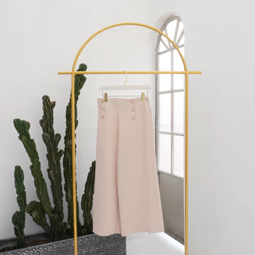 Yu Mi Basic Kulot Kancing By Lilac C1784 Kulot Highwaist Scuba Premium Office Pants Kulot Basic