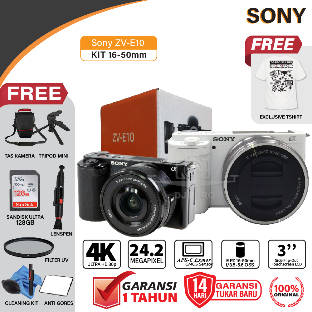 Jual Sony Alpha ZV-E10 Kit 16-50mm Mirrorless Camera - ZVE10 - ZVE-10 ...