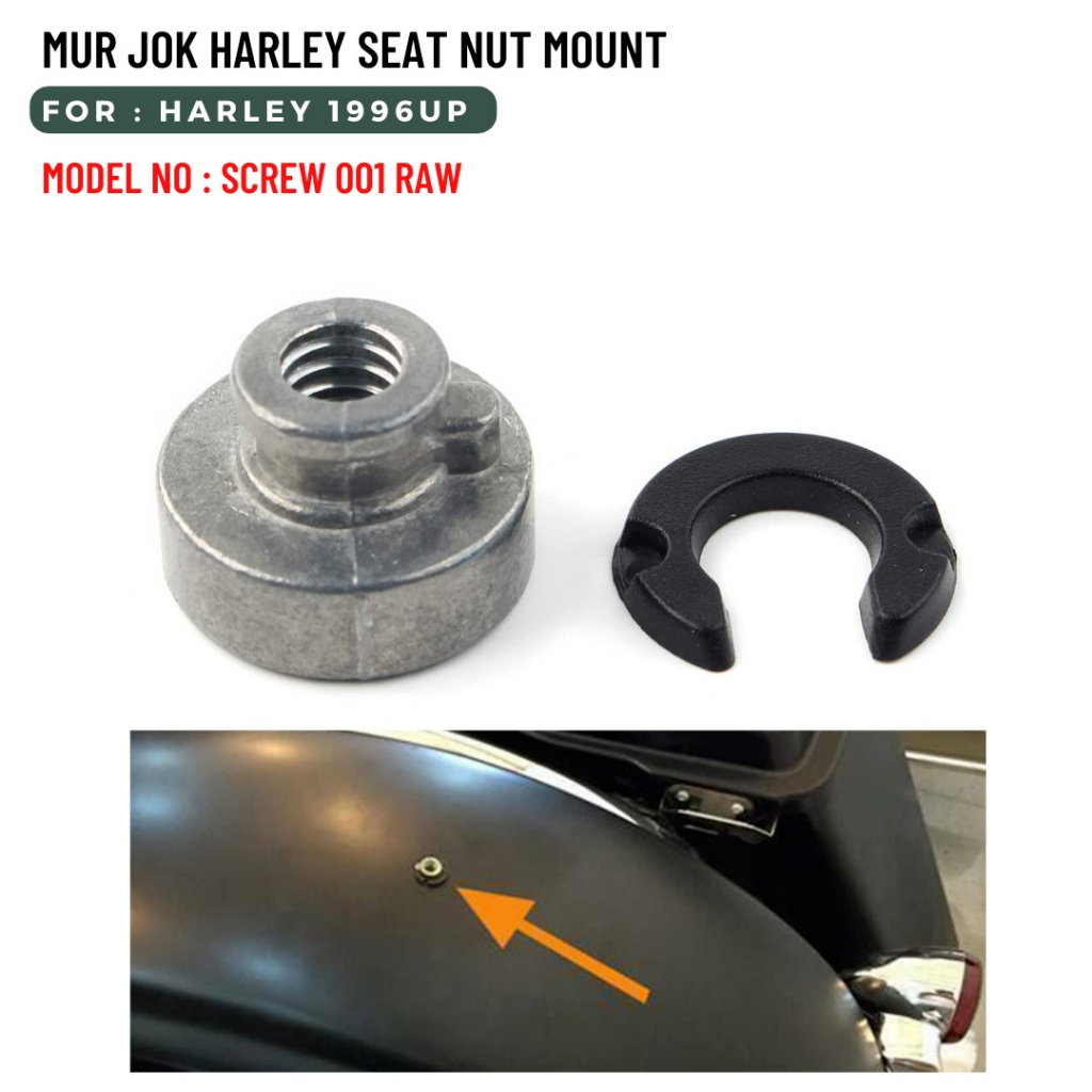 For Harley Davidson '96-22' Replace 1/4-20 Fender Seat Nut Mounting Kit 10PCS